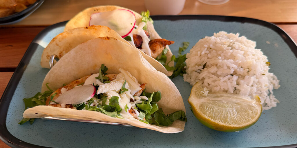 Crabby's Beachside Pavilion - Chicken Tacos